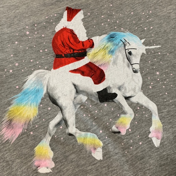 Wildfox Santa riding Unicorn L/S - Picture 9 of 13
